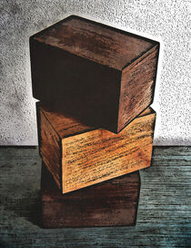 Three Wooden Boxes von Phil Perkins