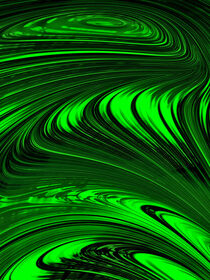Abstract Fractal Green Lines by ravadineum