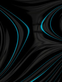 Abstract Fractal Teal Lines by ravadineum