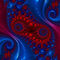 Fractal-art-red-blue-swirls