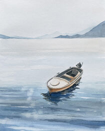 Boot in ruhigem Wasser von Sonja Jannichsen
