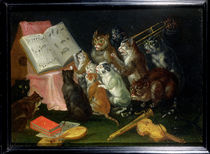 A Musical Gathering of Cats  von Ferdinand van Kessel