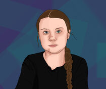 Greta Thunberg by Romina Möller