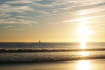 Sunset at a beach, golden hours by ronxy