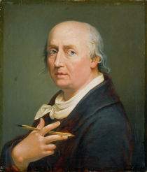 Self portrait  by Johann Heinrich Wilhelm Tischbein