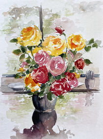 Rosen in der Vase by Sonja Jannichsen