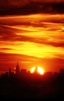 New York sunset skyline by David Halperin