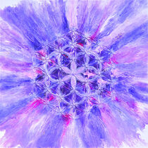 Blume der Freiheit, fleur de liberté, violett von Bärbel Suppes
