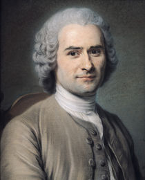 Portrait of Jean Jacques Rousseau  by Maurice Quentin de la Tour