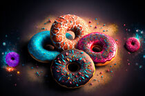 Mix aus bunten Donuts von Eugen Wais
