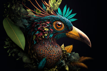 Colored-abstract-bird-e