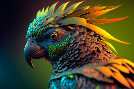 Colored-abstract-bird-i