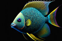 colorful fisch on black background by Eugen Wais