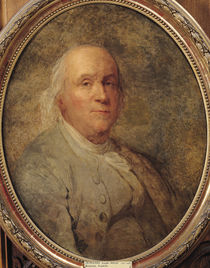 Portrait of Benjamin Franklin von Joseph Siffred Duplessis