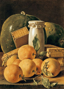 Still Life of Oranges by Luis Egidio Melendez