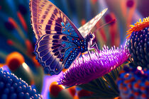 Schöner Schmetterling auf Blume by Eugen Wais