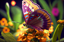 Beautiful  butterfly on a flower  von Eugen Wais