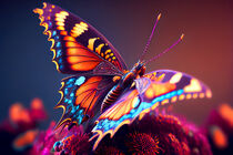 Beautiful  butterfly on a flower 