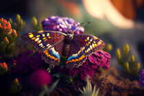 Schöner Schmetterling auf Blume by Eugen Wais