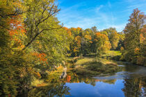 Die Donau im Herbst bei Inzigkofen im Fürstlichen Park - Naturpark Obere Donau by Christine Horn