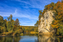 Blick auf die Donau mit Amalienfelsen im Fürstlichen Park von Inzigkofen - Naturpark Obere Donau von Christine Horn