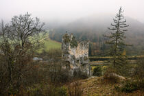 Burgruine Gebrochen Gutenstein mit Blick auf die Donau - Naturpark Obere Donau von Christine Horn