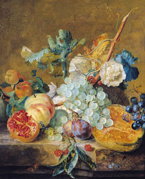 Flowers and Fruit  by Jan van Huysum