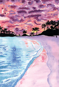 Pastel Seascape by Zeynep Acarli