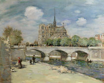 Notre Dame de Paris by Jean Francois Raffaelli