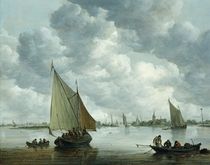 Fishingboat in an Estuary by Jan Josephsz. van Goyen
