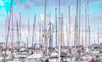 Sailing_harbour_Wismar_01-HighKey by Manfred Rautenberg