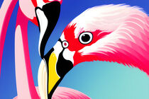 flamingo love birds series  von pushin-p