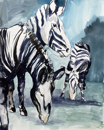 Malen-am-meer-zebras