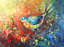 'Blue Bird 01' von Miki de Goodaboom