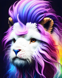 Rainbow Baby Lion by pushin-p