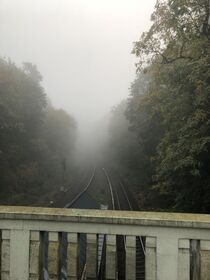 Nebel bei der S-Bahn by germartgallery