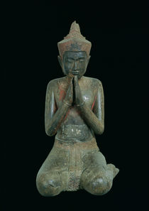 Praying kneeling figure by Cambodian