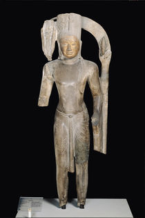 Standing statue of Harihara by Cambodian