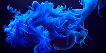Blue-abstract-liquid-smoke-or-fog-swirls