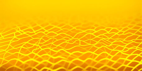 Yellow-abstract-wavy-lines-pattern