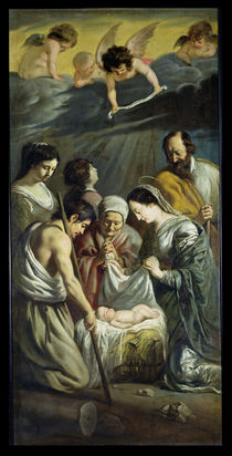 The Adoration of the Shepherds von Antoine and Louis Le Nain