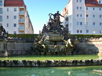 Neptunbrunnen in Dresden Friedrichstadt von Christoph E. Hampel