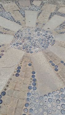 Mosaik-Pflaster in Barcelona