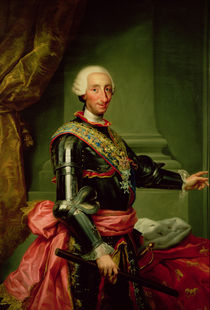 Portrait of Charles III  by Anton Raphael Mengs