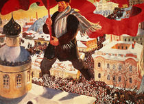 The Bolshevik by Boris Mihajlovic Kustodiev