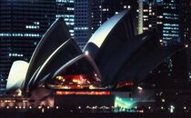 Sydney Opera House Lit by Lightning by David Halperin
