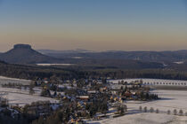 Winter in der Sächsischen Schweiz- Blick vom Kohlbornstein von Holger Spieker