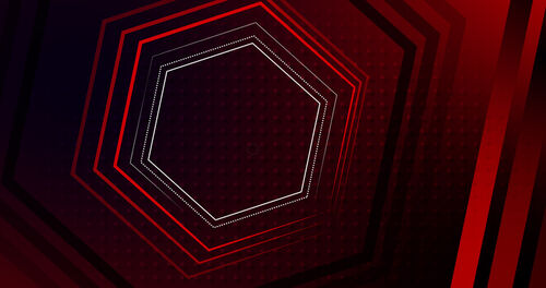 Hex-and-dots-a-red-and-black-background-with-an-abstract-design-tech-style-illustration