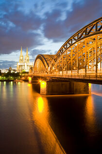 Köln mit dem Dom und der Hohenzollernbrücke von dieterich-fotografie