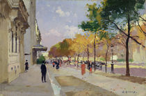 Avenue Montaigne by Jules Ernest Renoux